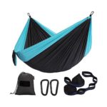 Double Camping Hammock with Tree Straps & Carry Bag