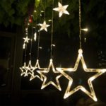 2.5M Christmas LED Lights AC 110V Romantic Fairy Star LED Curtain String Lighting For Holiday Wedding Garland Party Decoration