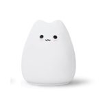 Cute Cat LED Night Light For Children, Babys & Kids Multi color Silicone Bedside Lamp