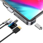 Baseus™ 6-in-1 iPad Pro 2018 Docking Station, 4K HDMI, USB-C PD Charging, SD/Micro Card Reader, USB 3.0&3.5mm Headphone Jack