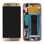 Samsung™ Galaxy S7 Edge G935F Gold LCD Display Touch Screen Digitizer Assembly with Frame Mobile Phone Replacement Part