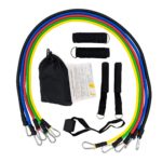 Exercise Resistance Band Set - Training Tubes with Door Anchor, Handles, & Ankle Straps