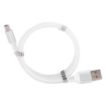 Magnetic Suction USB Cable Mobile Phone Charging Self Winding Aluminum Alloy